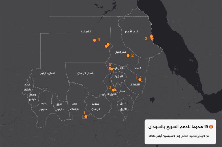 19 هجوما للدعم السريع بالسودان