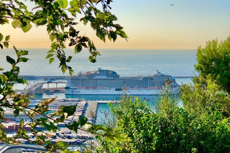MSC cruiseعلى سواحل إيطاليا