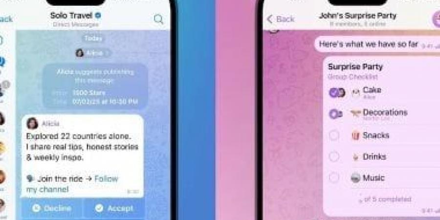 تيليجرام تطرح تحديث جديد للتطبيق.. هذه أبرز مميزاته - زاجل الإخباري