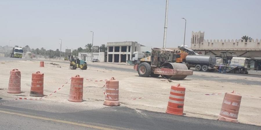 4 أعمال تطوير لطريق حيوي بالأحساء - زاجل الإخباري