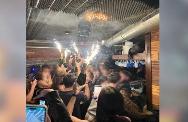 لحظات الرعب والهلع في منتجع سويسرا من حريق إحتفال راس السنه