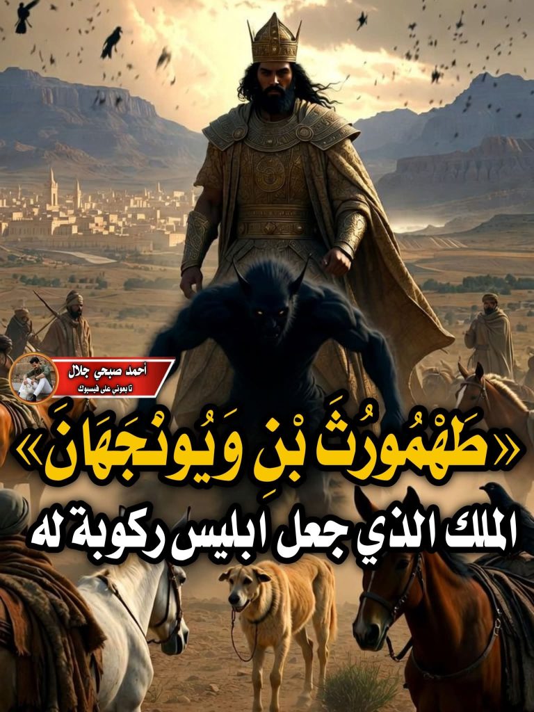 الملك طَهْمُورُثَ بن وَيُونْجَهَانَ . الملك الذي جعل إبليس ركوبة له . دكتور / شريف الجندي