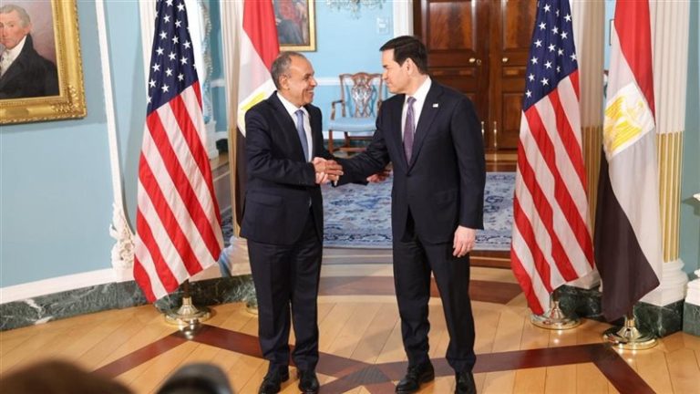 الخارجية تصدر بيانا تفصيليا حول مباحثات عبد العاطي ونظيره الأمريكي . حول قضايا المنطقة وسد النهضة