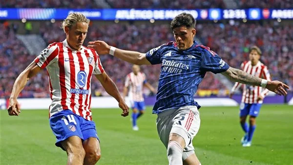 في دوري أبطال أوروبا، تعادل إيجابي بين أتلتيكو مدريد وأرسنال في ذهاب نصف النهائي
