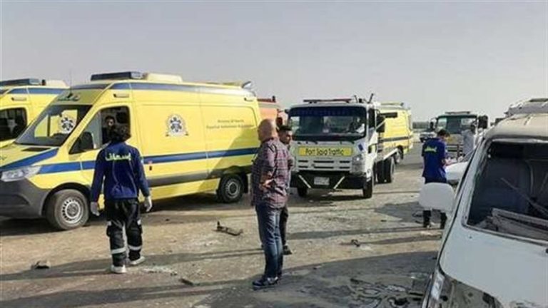 وفاة شخصين من مصابي حادث تصادم 3 سيارات بصحراوي الإسكندرية داخل المستشفى الجامعي