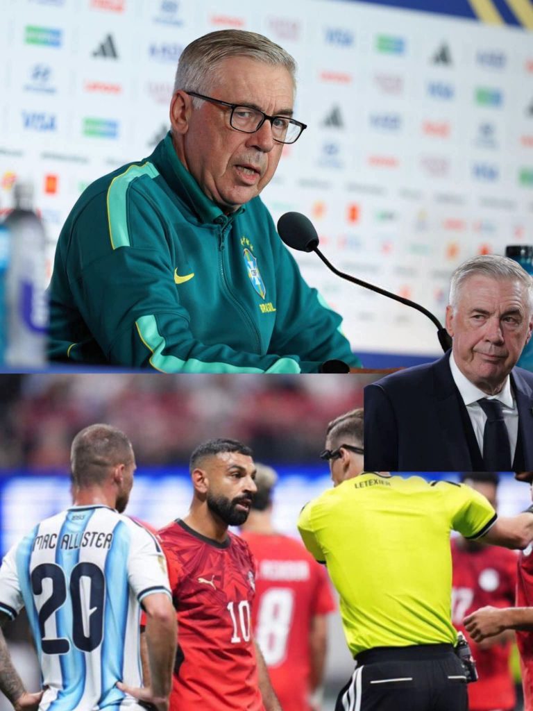 كارلو أنشيلوتي مدرب البرازيل و ريال مدريد السابق ذات نفسه قاله . قدام كل الصحافة بسبب منتخب مصر