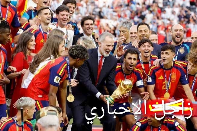 ملك إسبانيا يحتفى بأبطال المونديال «انتصاركم كان لكل الإسبان»
