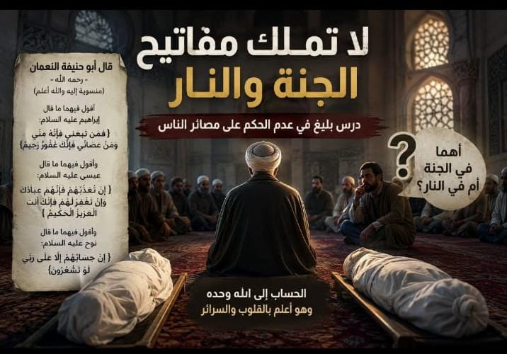 لا تملك مفاتيح الجنة والنار.. درس بليغ في عدم الحكم على مصائر الناس