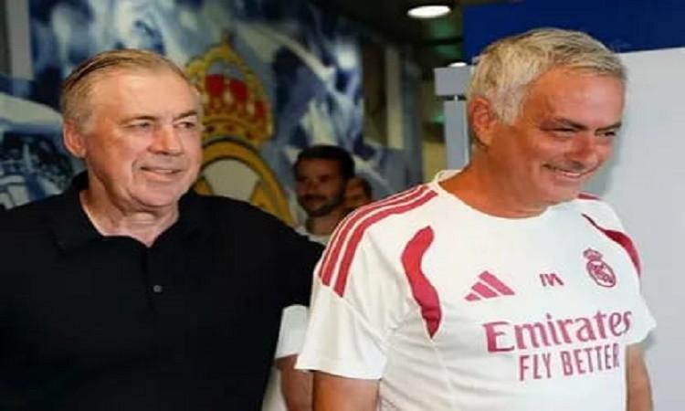 أنشيلوتي يعود إلى ريال مدريد للاطمئنان على الثلاثي البرازيلي