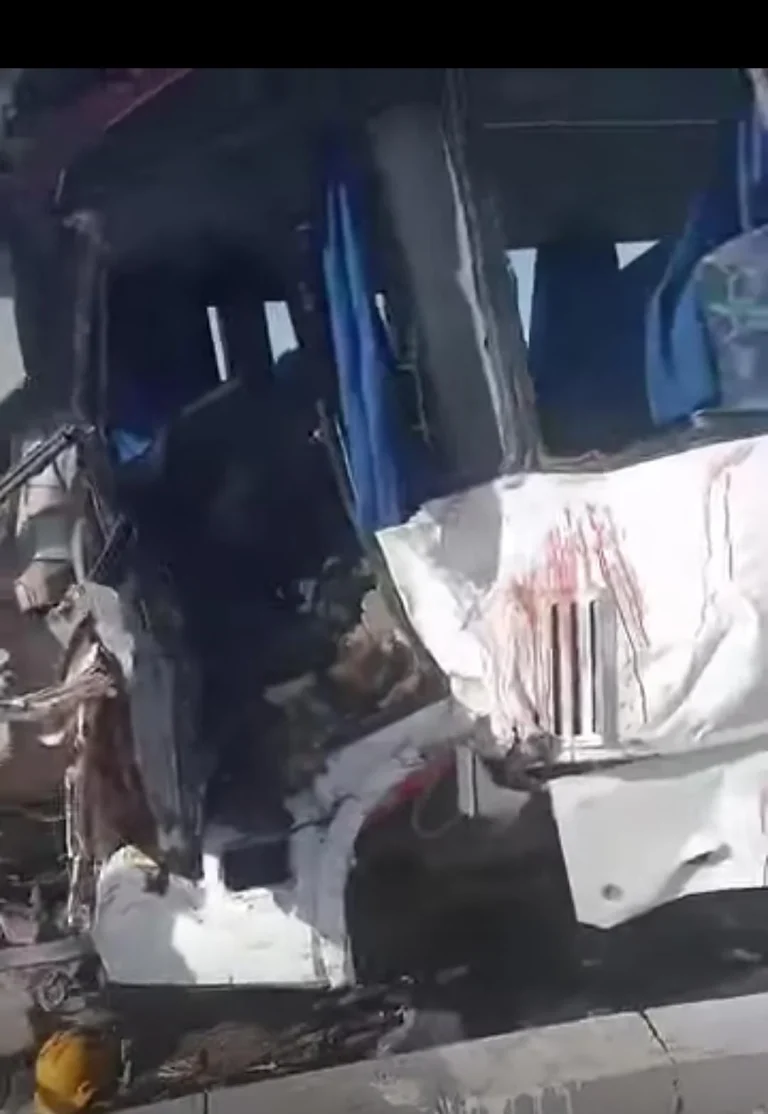 إصابة 33 شخصًا في تصادم مروع بين سيارة نقل وميني باص بطريق السويس–السخنة.. والحماية المدنية تتدخل لإنقاذ الركاب