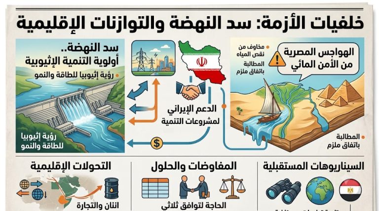 الدعم الإيراني لسد النهضة يفتح باب التساؤلات حول حسابات الإقليم.. بين المصالح الإثيوبية والقلق المصري من تداعيات الأمن المائي