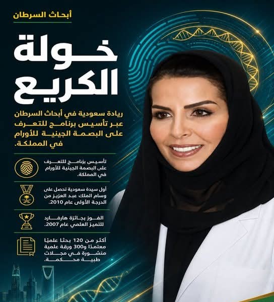 خولة الكريع.. حين تتحول جينات الأورام إلى خريطة للطب الدقيق